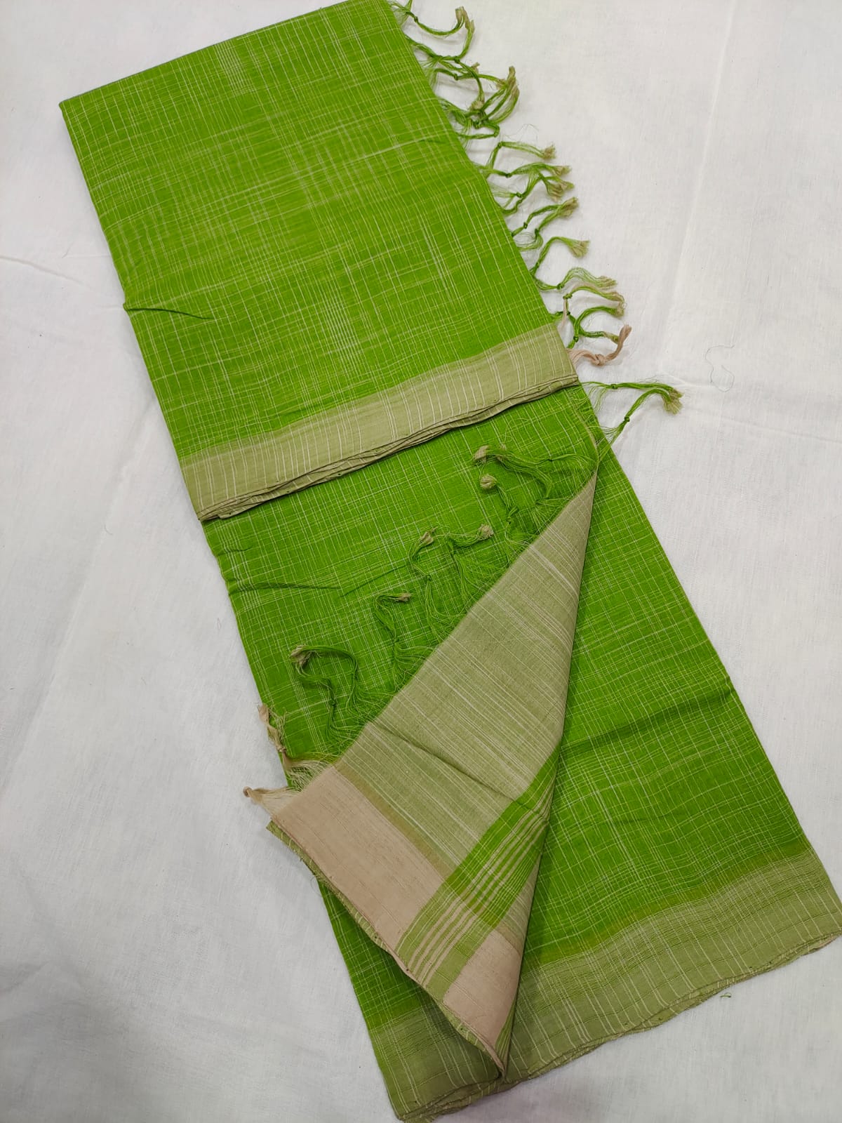 Mangalagiri cotton beautiful self ikkat saree