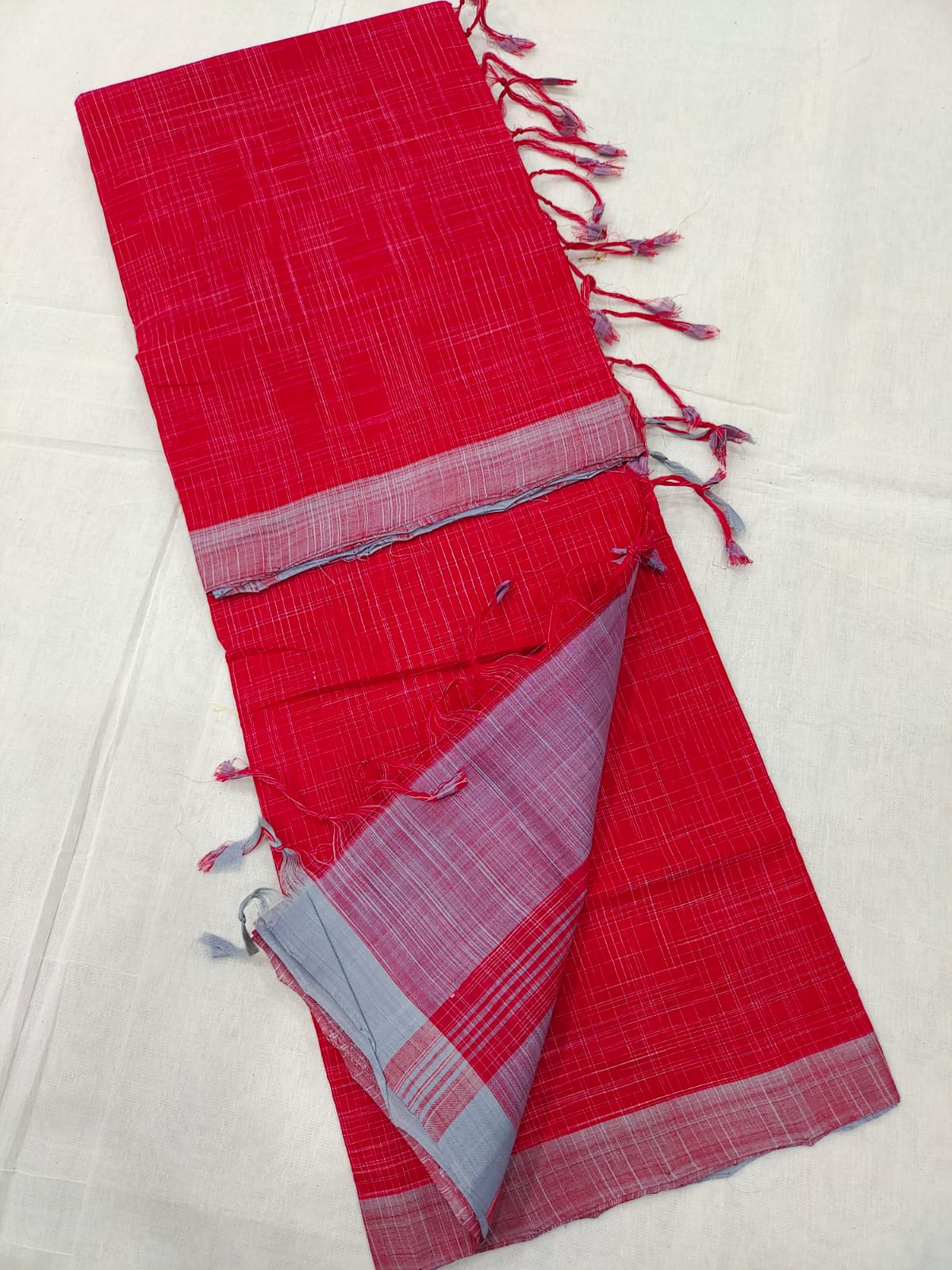 Mangalagiri cotton ikkat saree