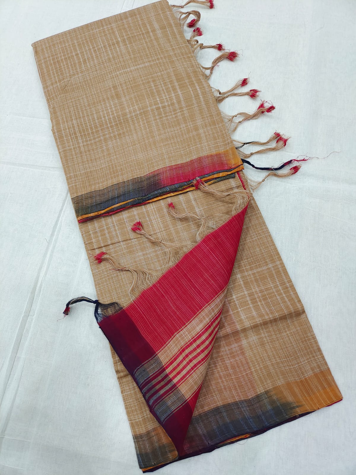 Mangalagiri cotton ikkat saree