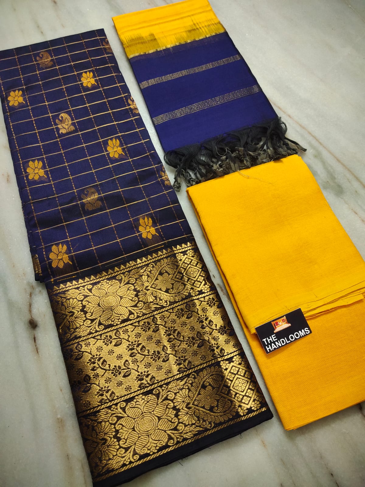 Mangalagiri handloom pure kuppatam pattu (silk by cotton) dress material