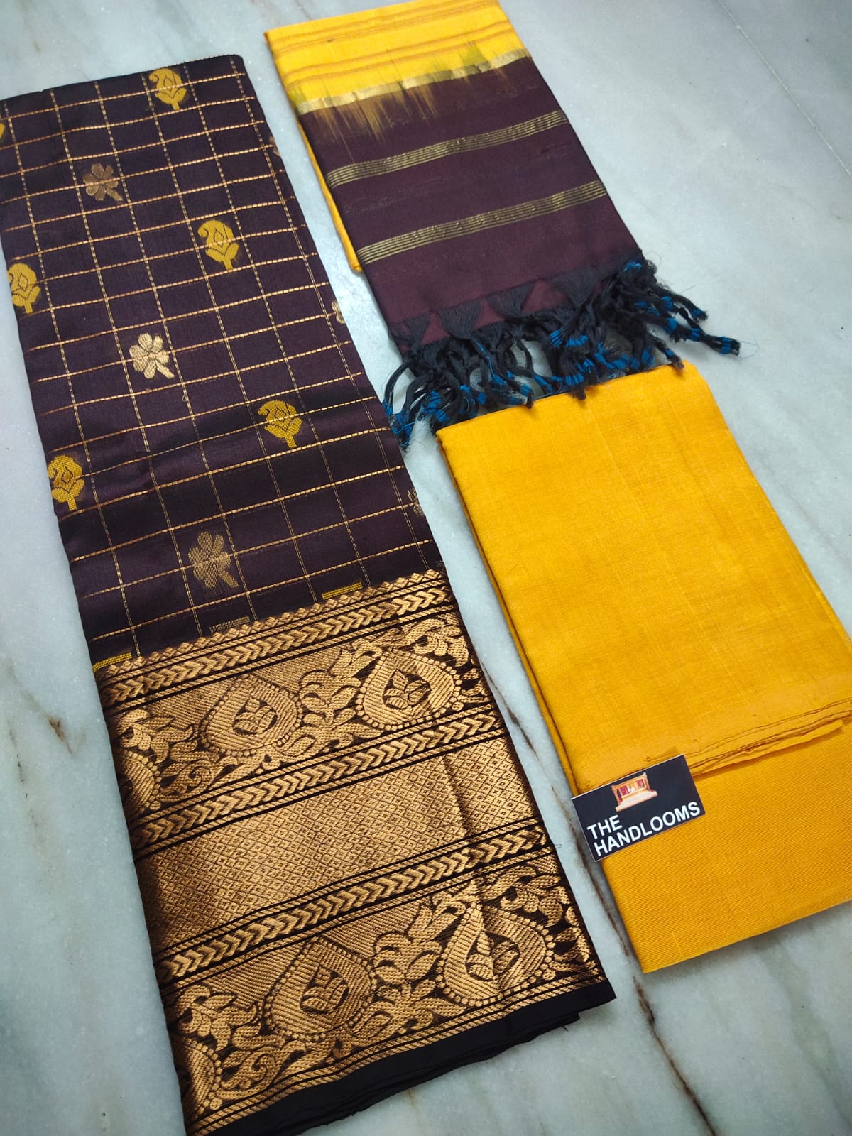 Mangalagiri handloom pure kuppatam pattu (silk by cotton) dress material