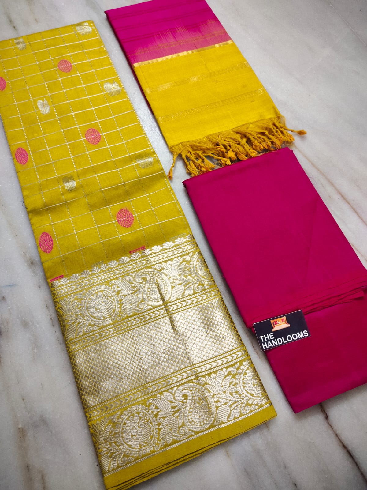 Mangalagiri handloom pure kuppatam pattu (silk by cotton) dress material