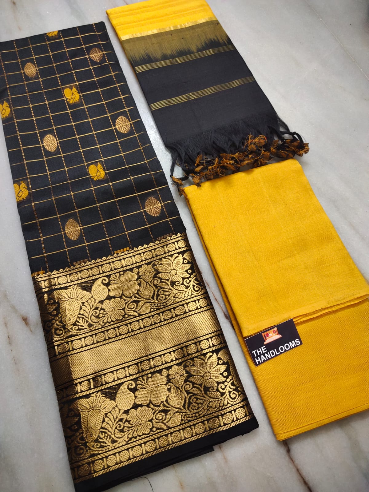 Mangalagiri handloom pure kuppatam pattu (silk by cotton) dress material