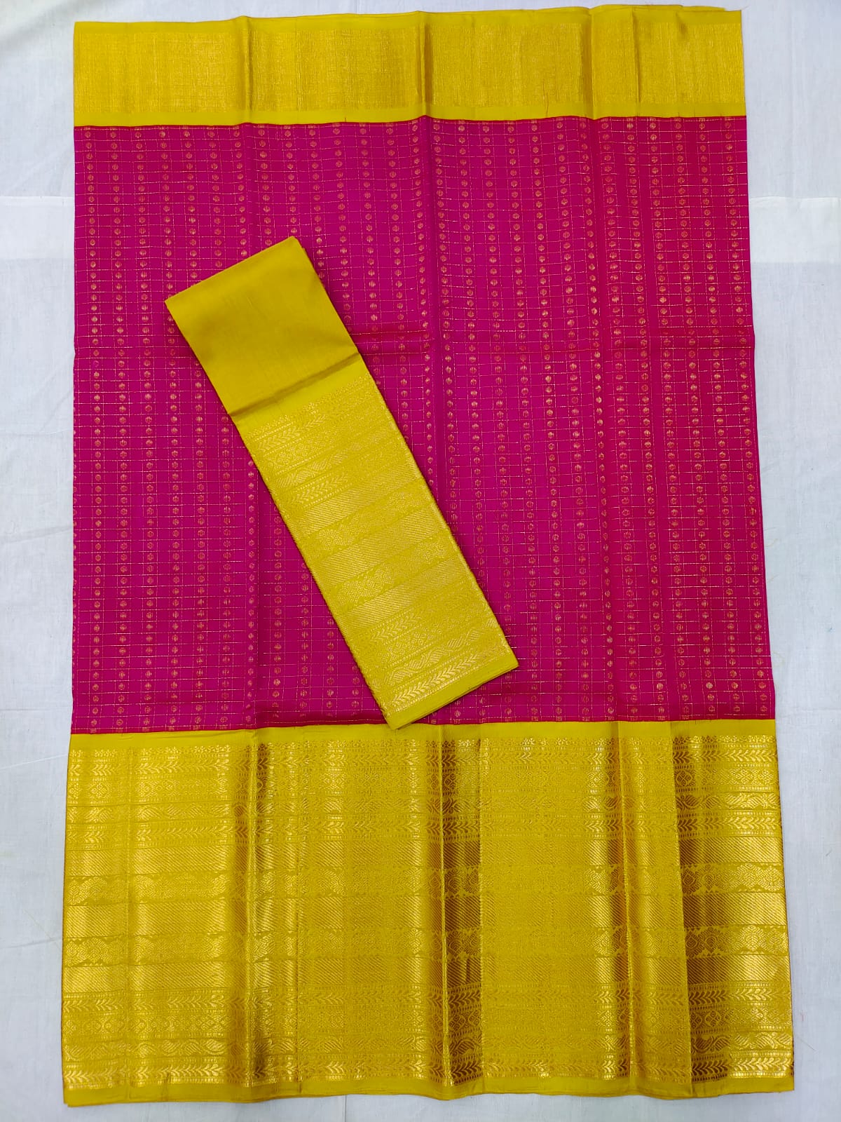 Mangalagiri kuppadam pattu kanchi border lehenga jacket set