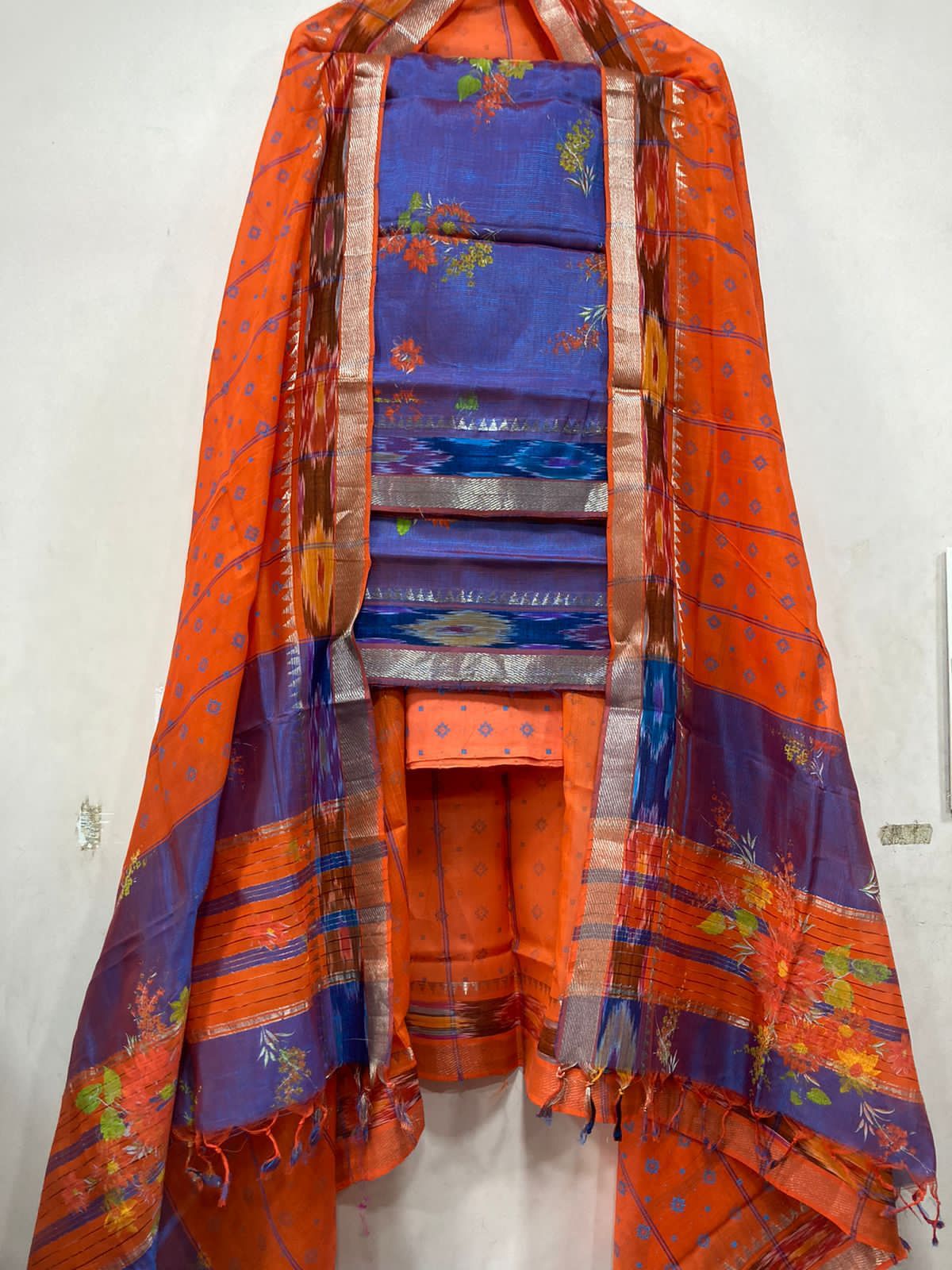 Mangalagiri pattu by cotton dress material