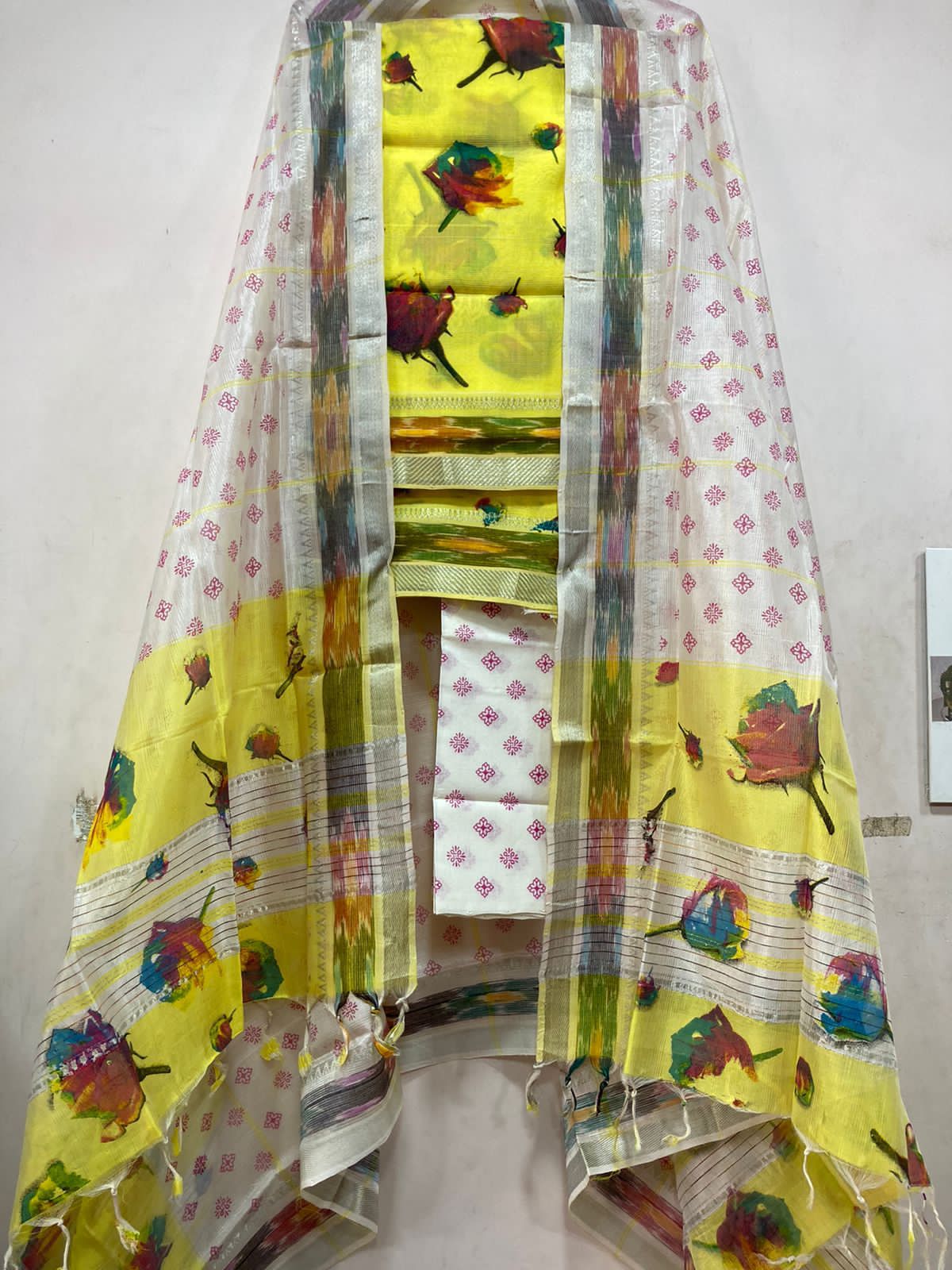 Mangalagiri pattu by cotton dress material – www.
