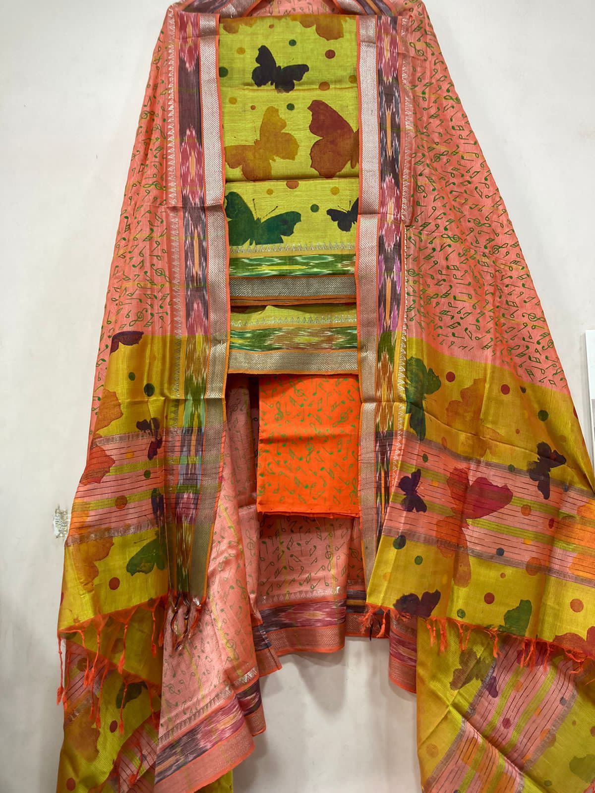 Mangalagiri pattu by cotton dress material