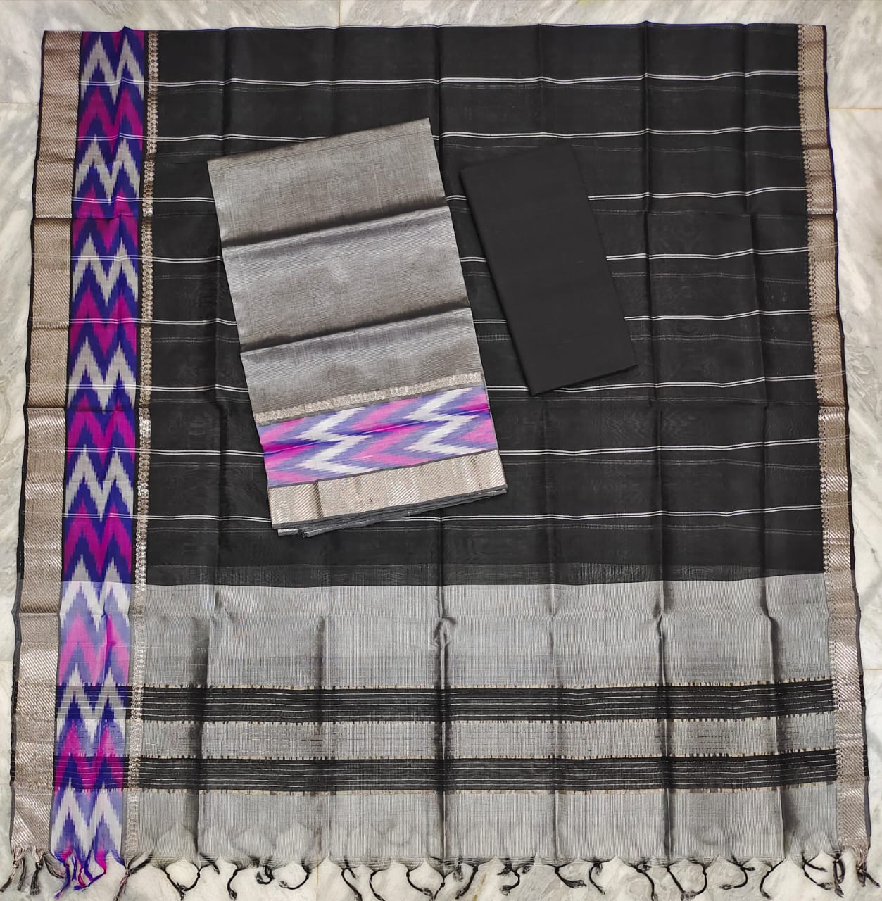 Mangalagiri pattu dress material set (unstitched)