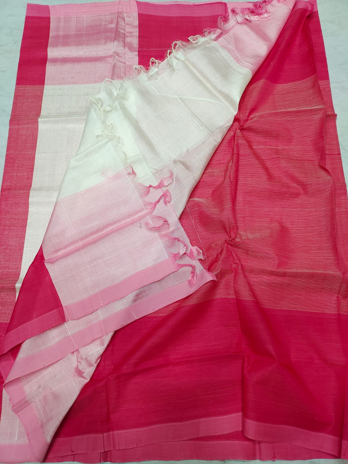 Mangalagiri pattu half and half saree