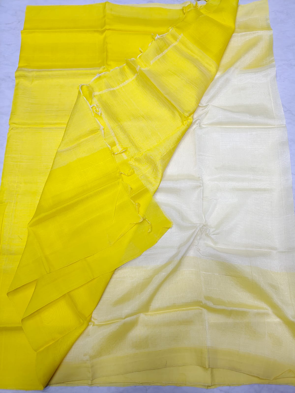 Mangalagiri pattu half and half saree