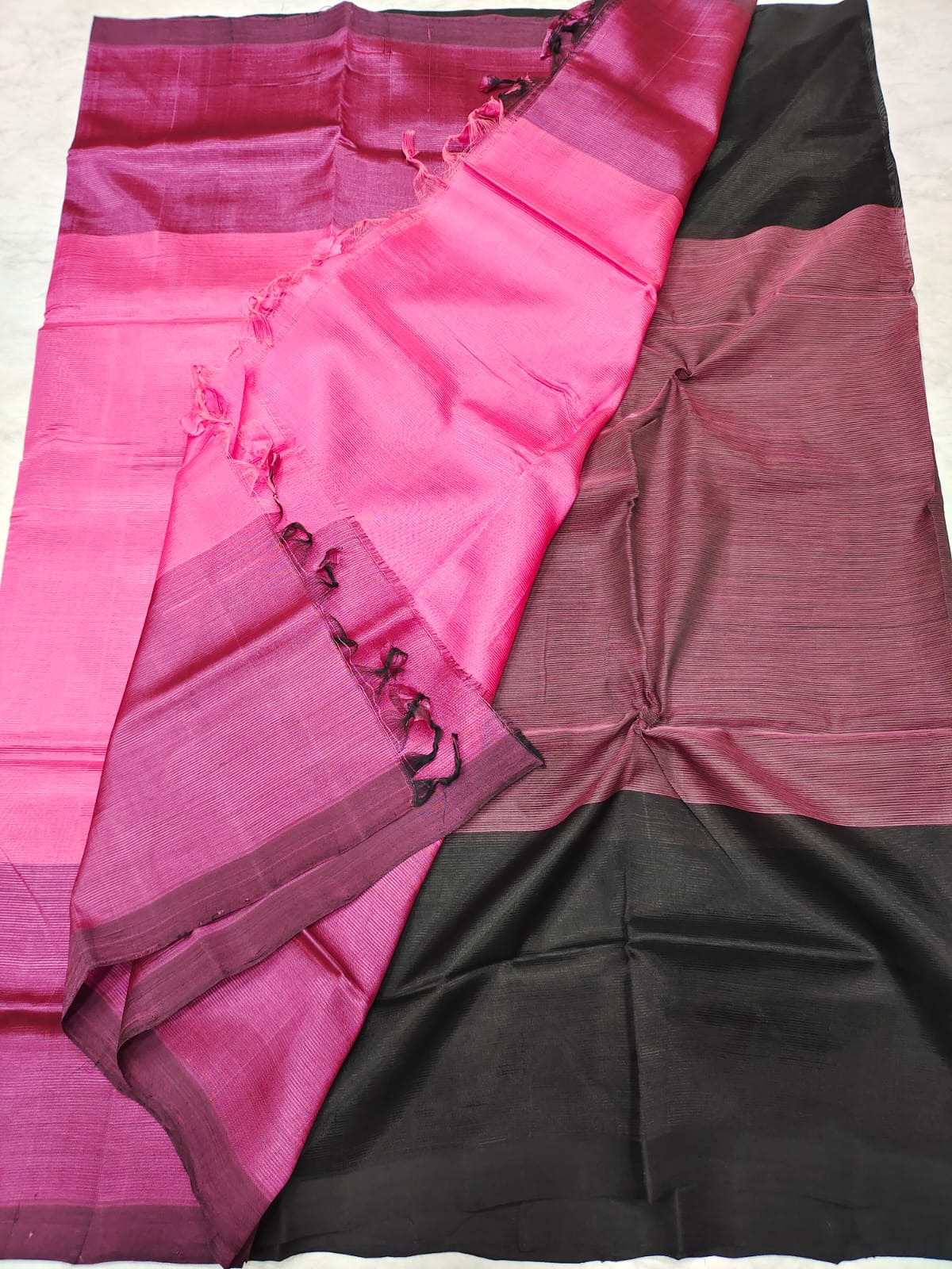 Mangalagiri pattu half and half saree
