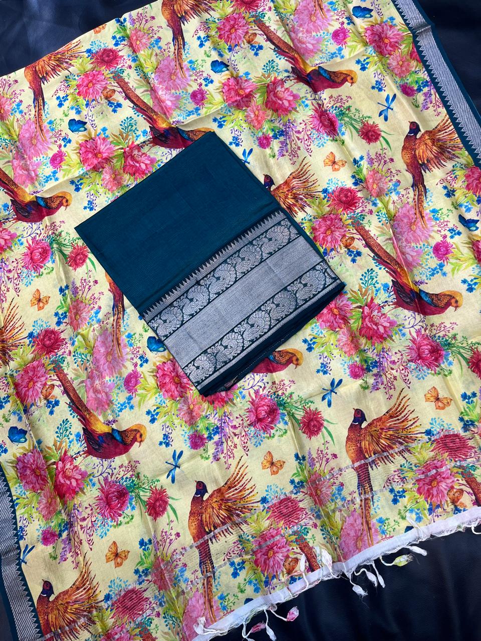 Mangalagiri pattu by cotton pure handloom dress material