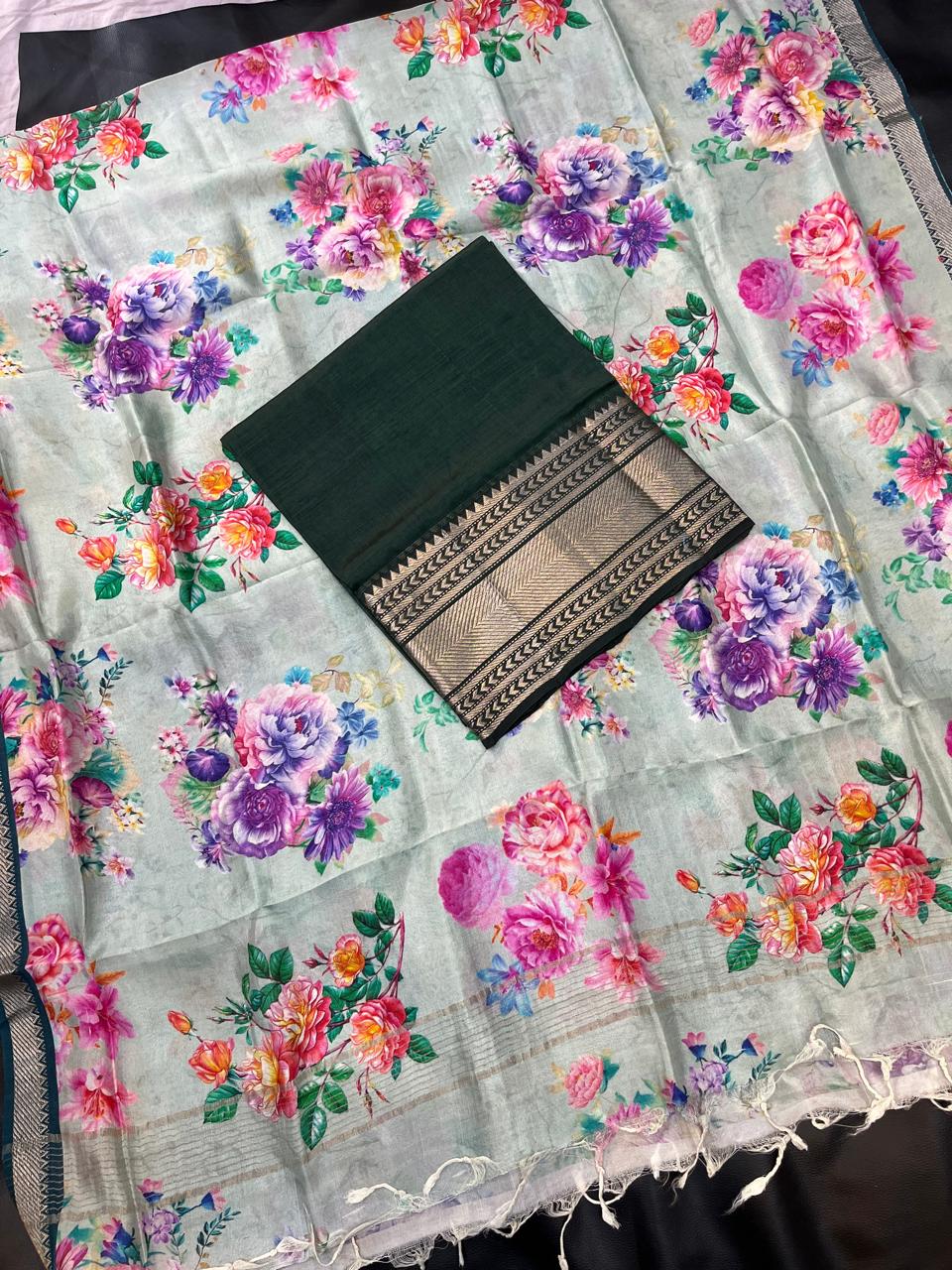 Mangalagiri pattu by cotton pure handloom dress material