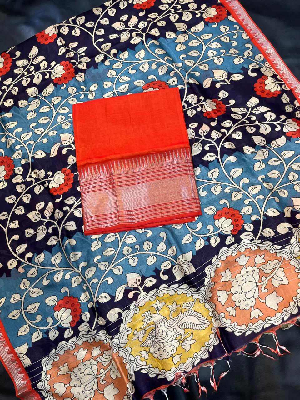 Mangalagiri pattu by cotton pure handloom dress material