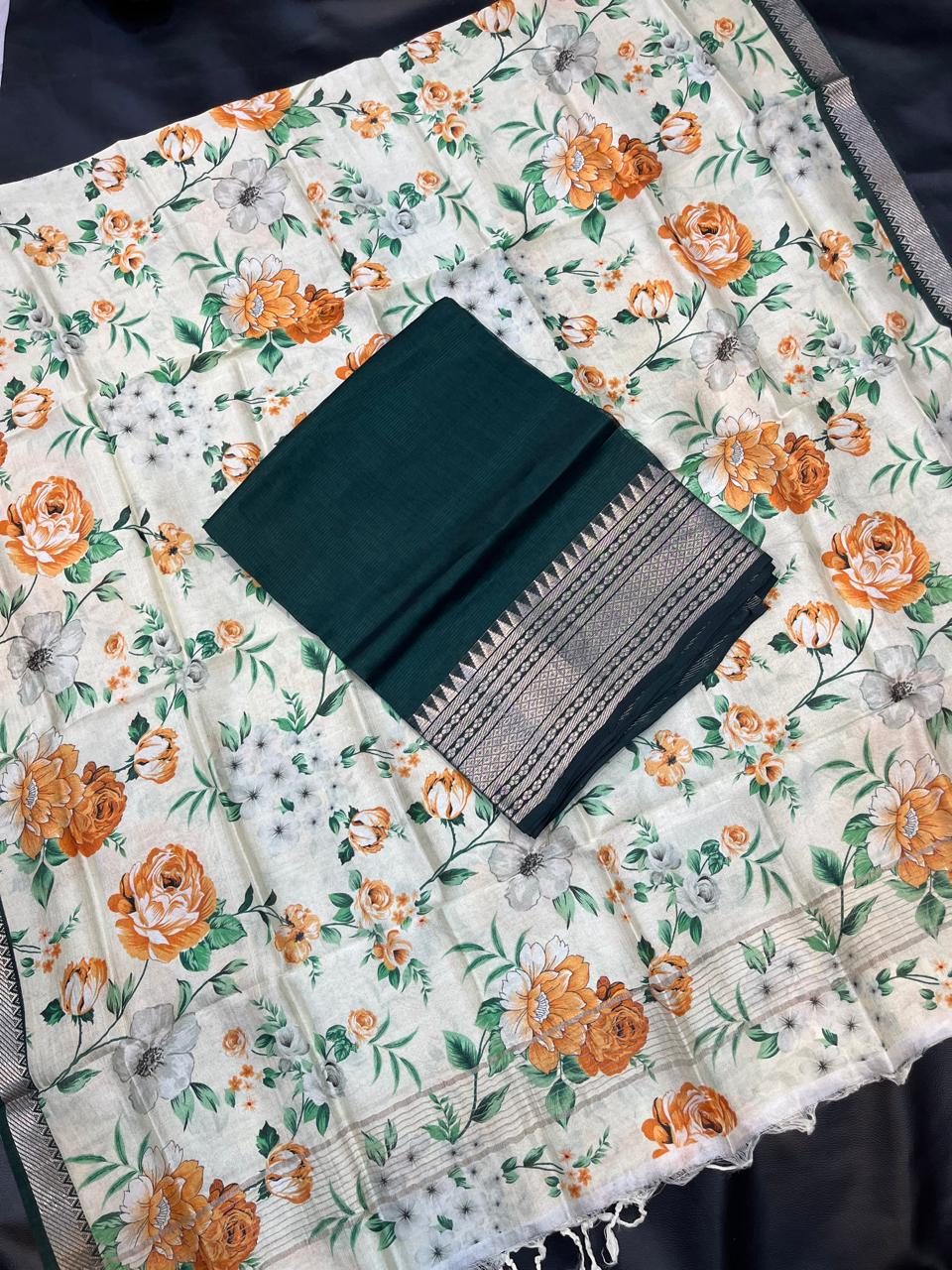 Mangalagiri pattu by cotton pure handloom dress material