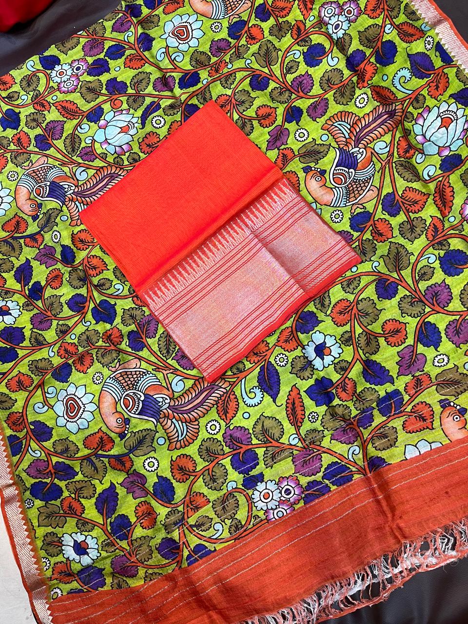 Mangalagiri pattu by cotton pure handloom dress material