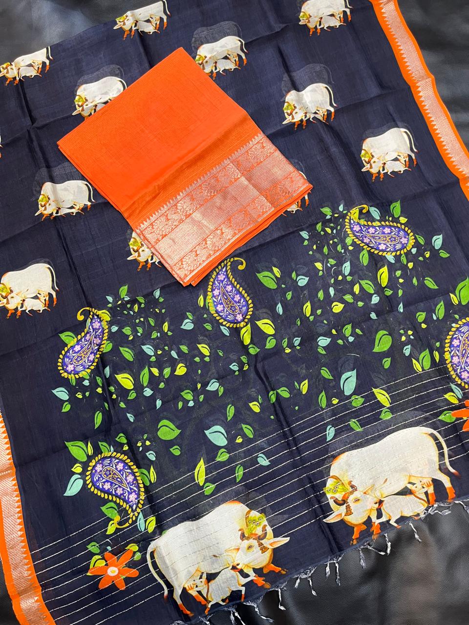 Mangalagiri pattu by cotton pure handloom dress material