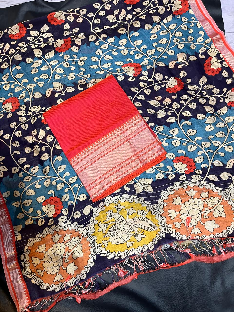 Mangalagiri pattu by cotton pure handloom dress material