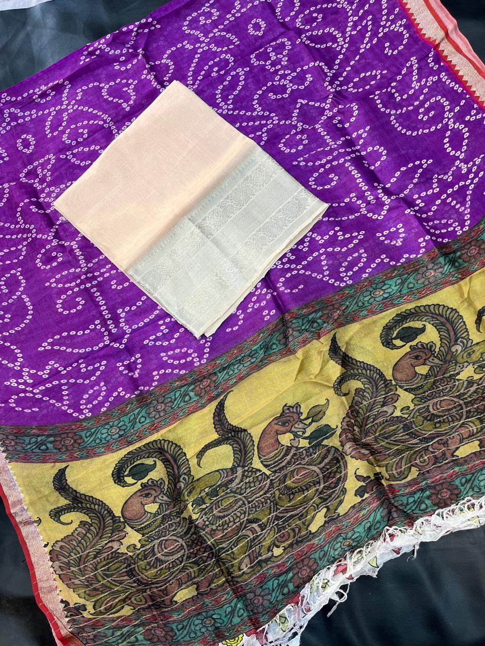 Mangalagiri pattu by cotton pure handloom dress material