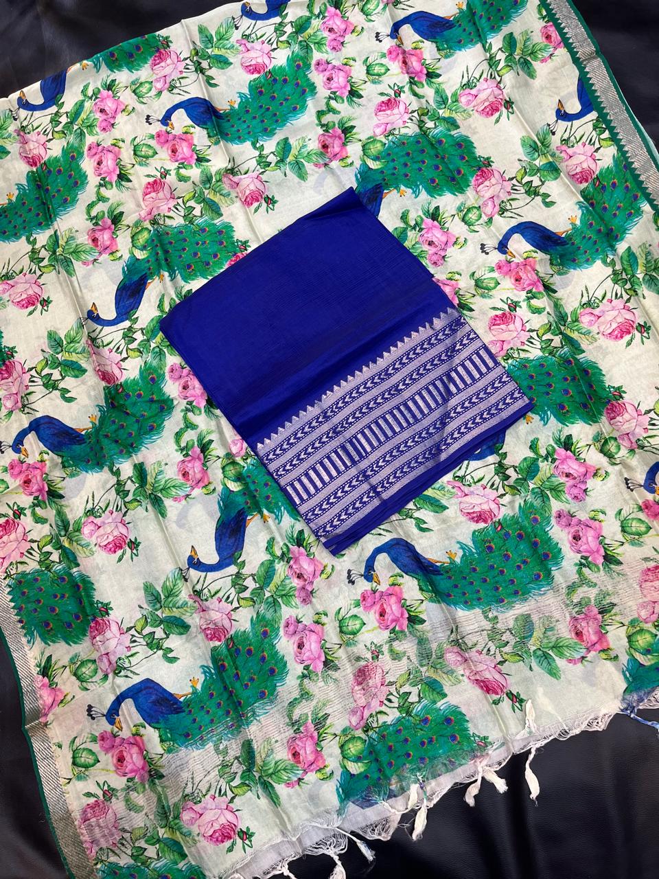 Mangalagiri pattu by cotton pure handloom dress material