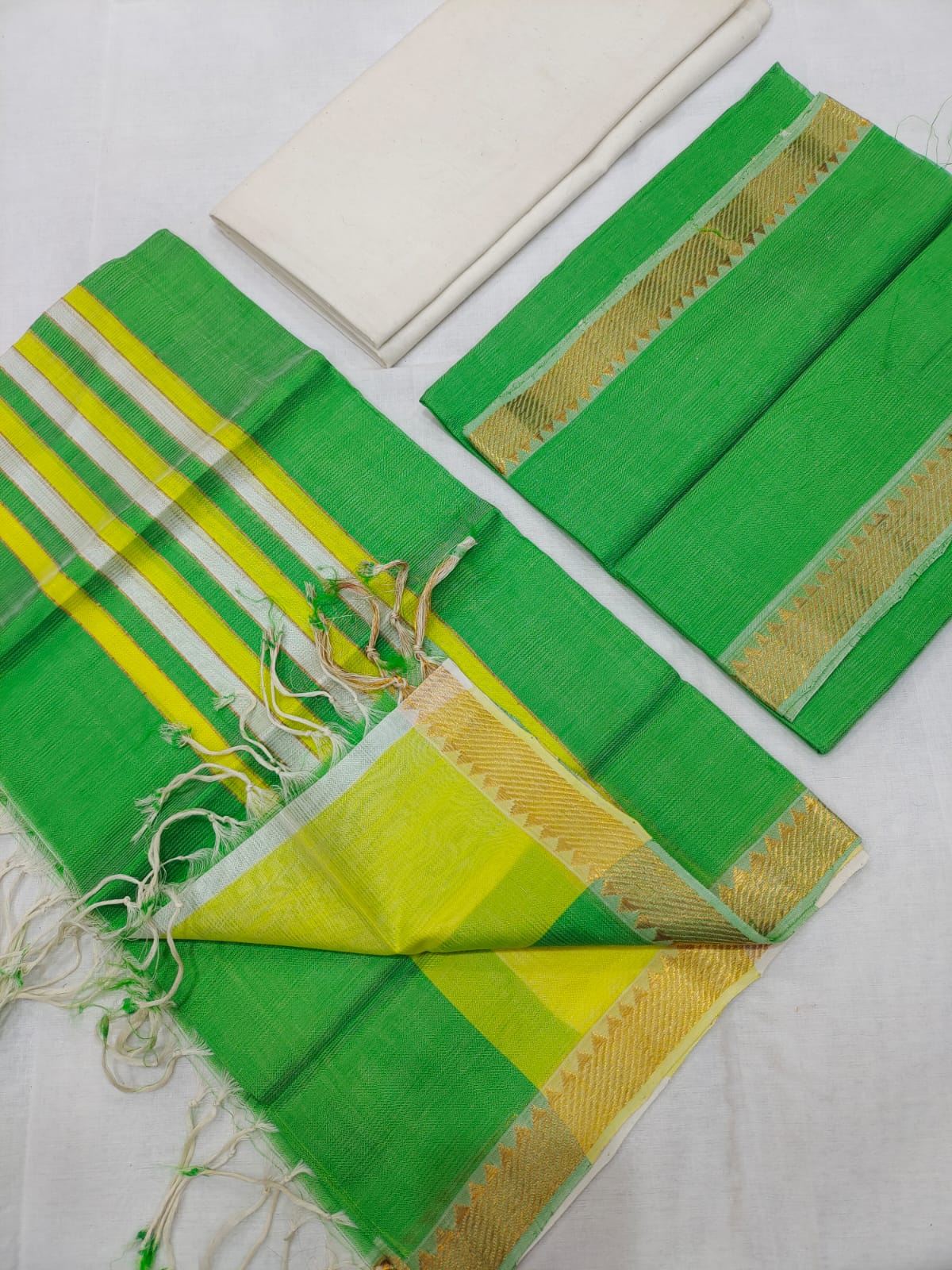 Mangalagiri pure cotton dress material set (unstitched)