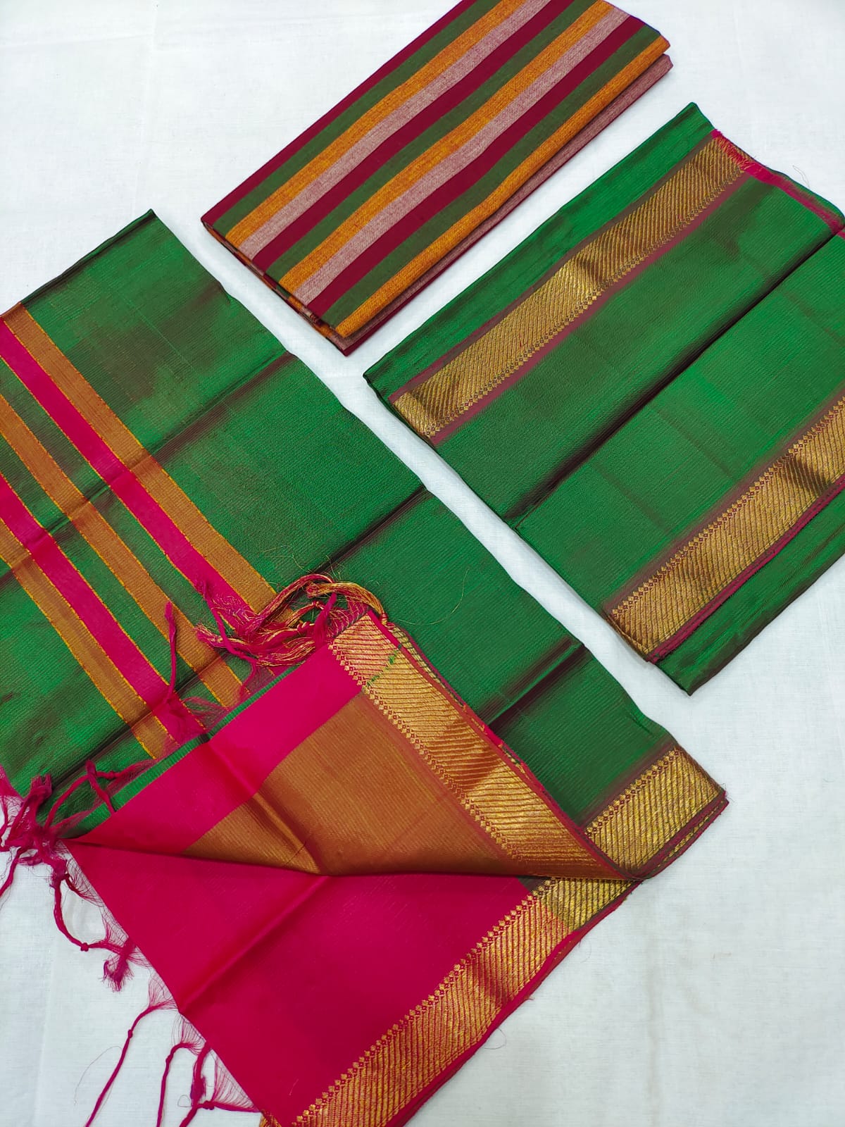 Mangalagiri pure cotton dress material set (unstitched)