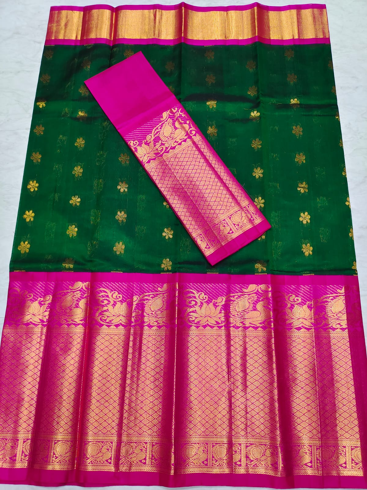 Mangalagiri kuppadam pattu lehenga jacket set