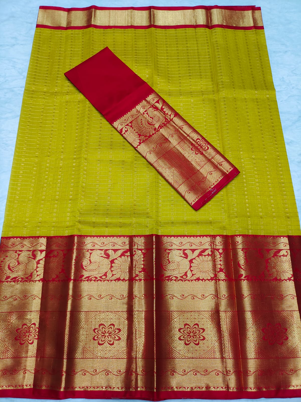 Mangalagiri kuppadam pattu lehenga jacket set