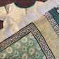 Mix and match fully stitched blouses with akrakh printed linen silk saree
