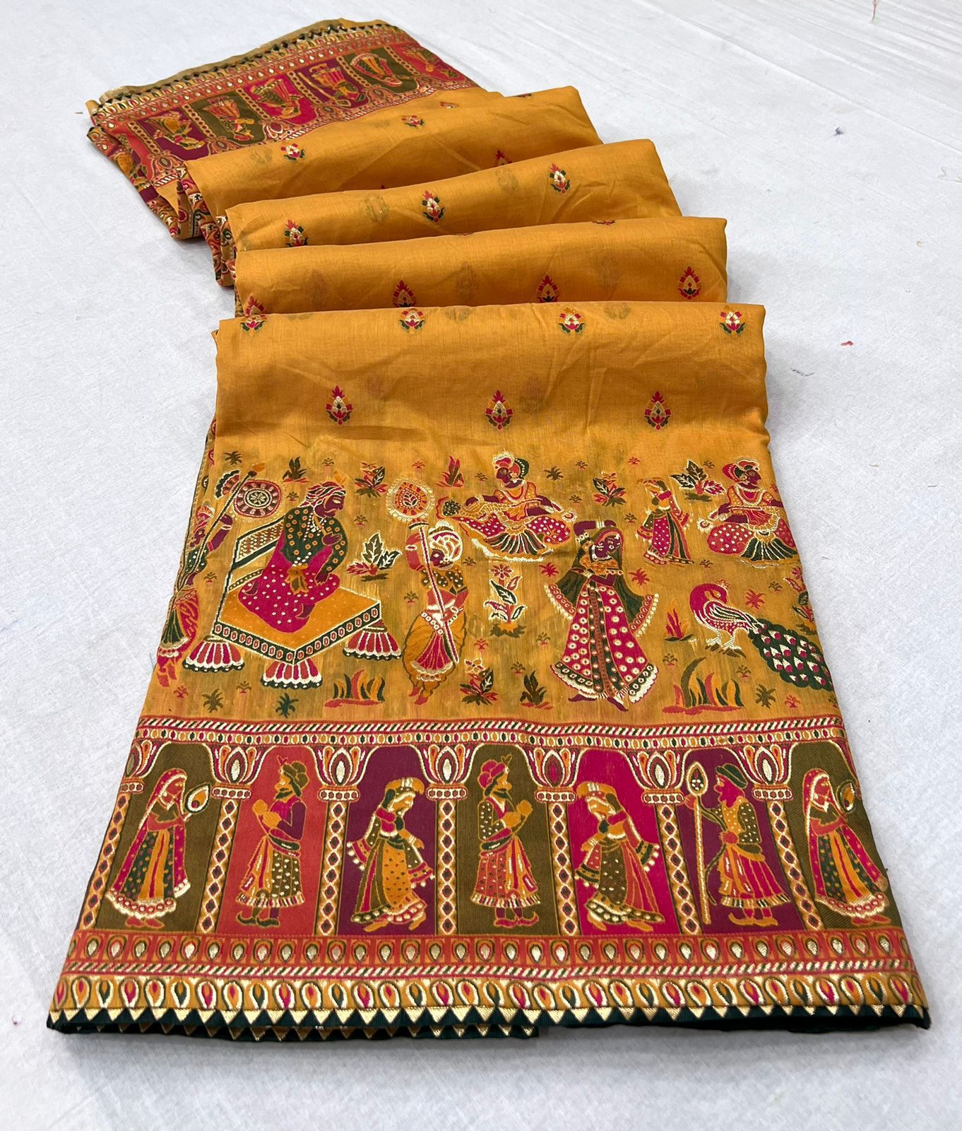 Pure chanderi silk saree