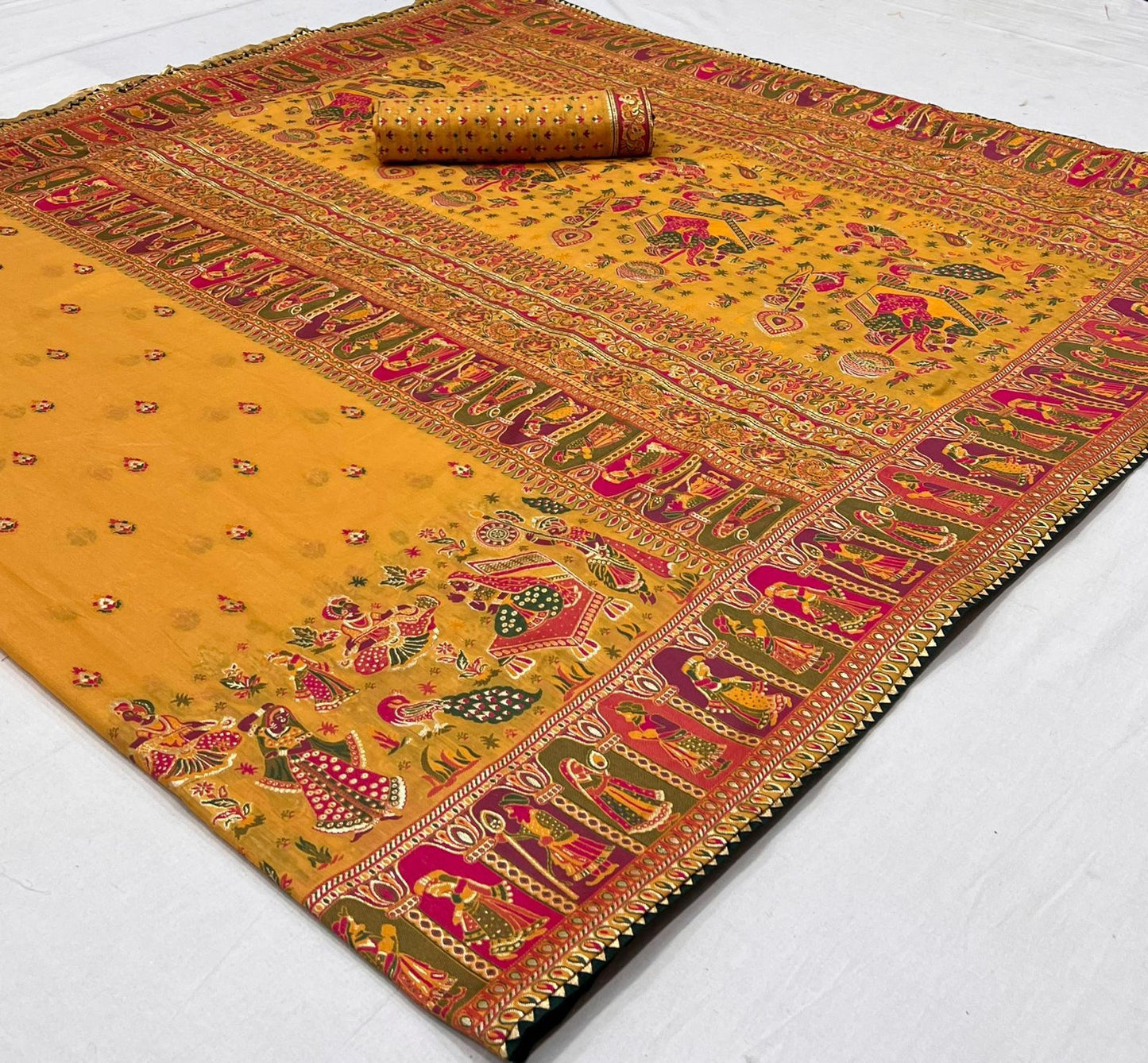 Pure chanderi silk saree