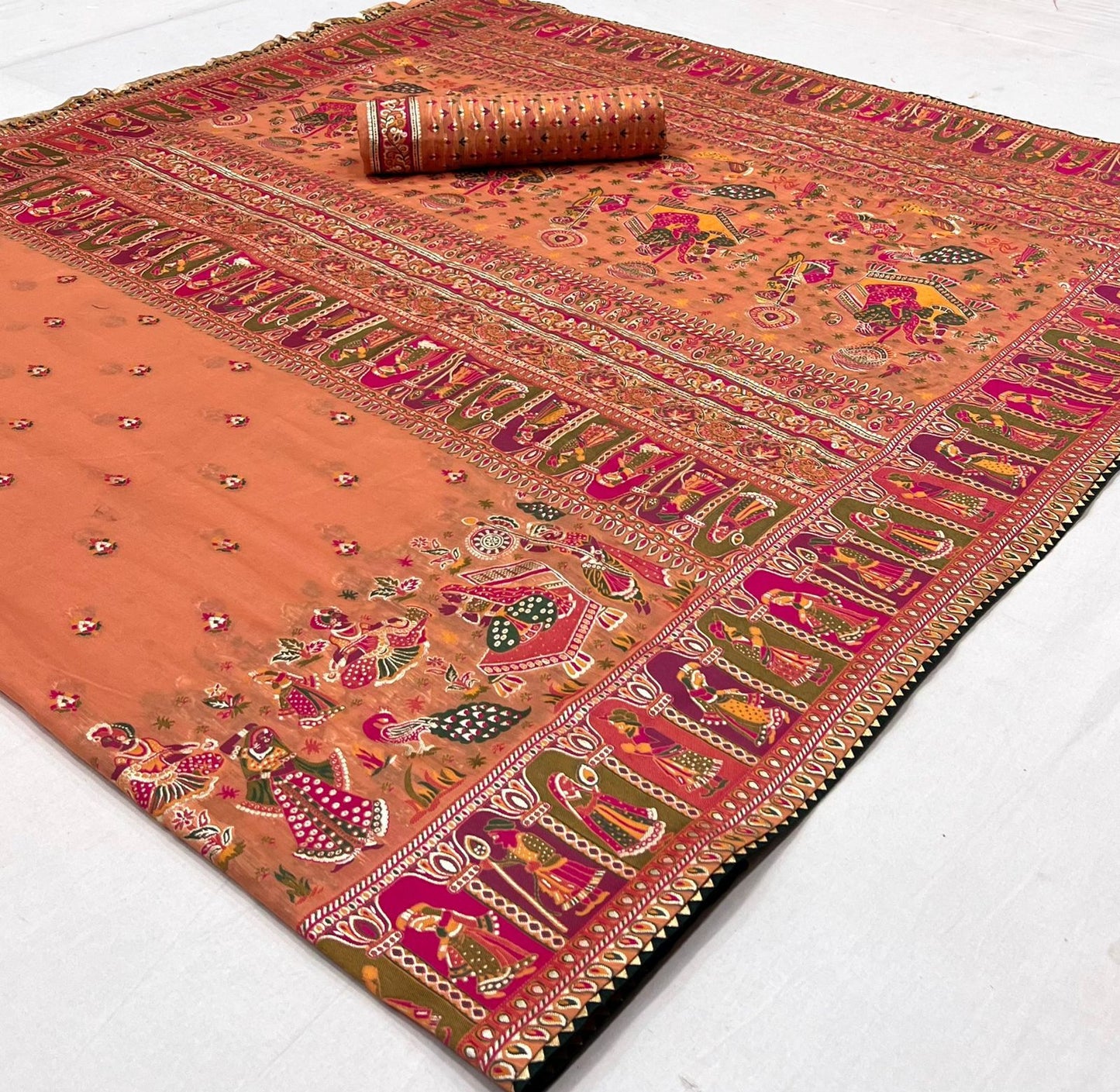 Pure chanderi silk saree