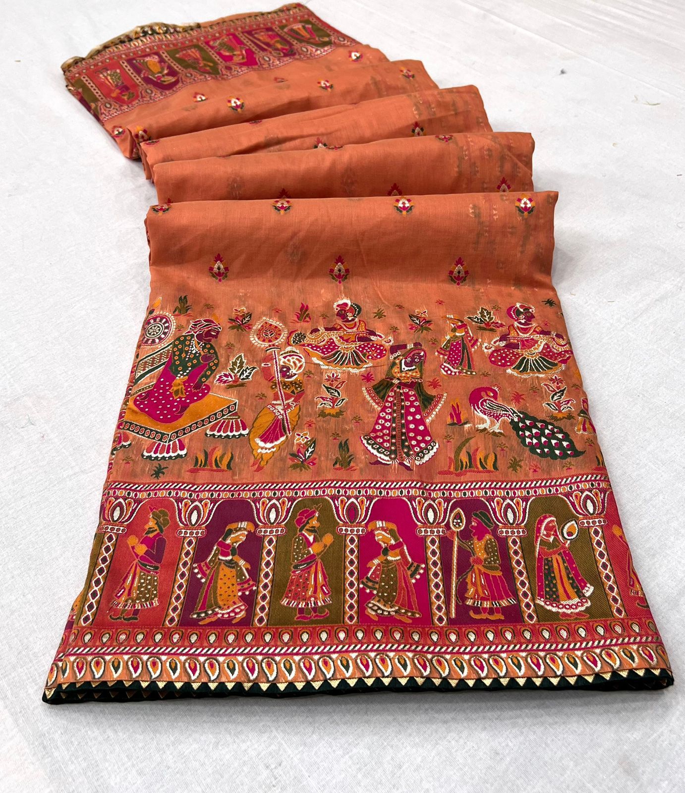 Pure chanderi silk saree