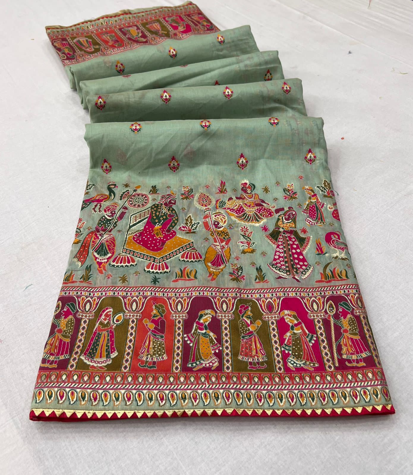Pure chanderi silk saree