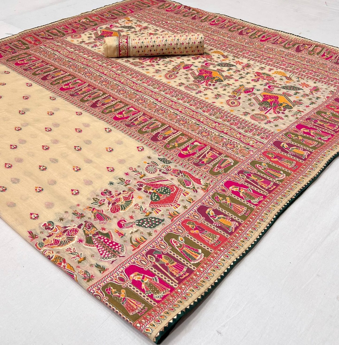 Pure chanderi silk saree