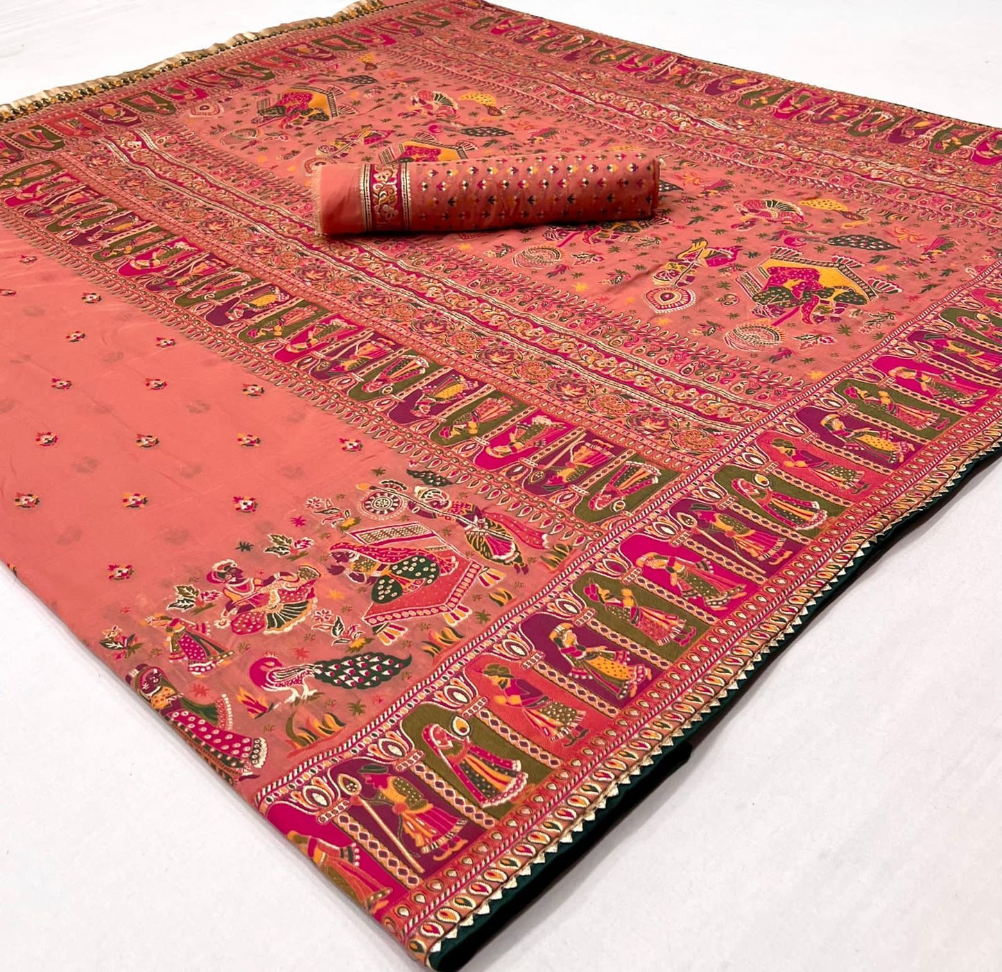 Pure chanderi silk saree