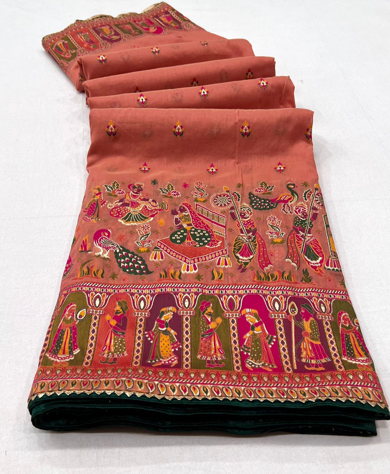 Pure chanderi silk saree