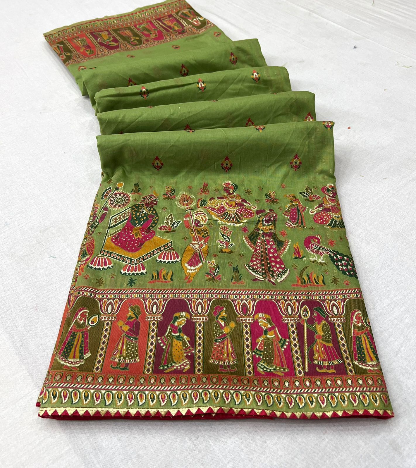 Pure chanderi silk saree