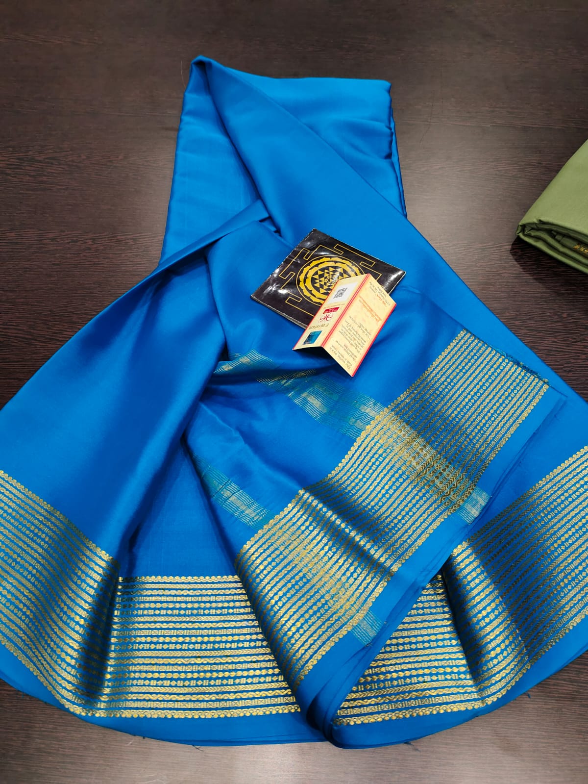 Pure crepe 120 gram thickness mysore silk saree