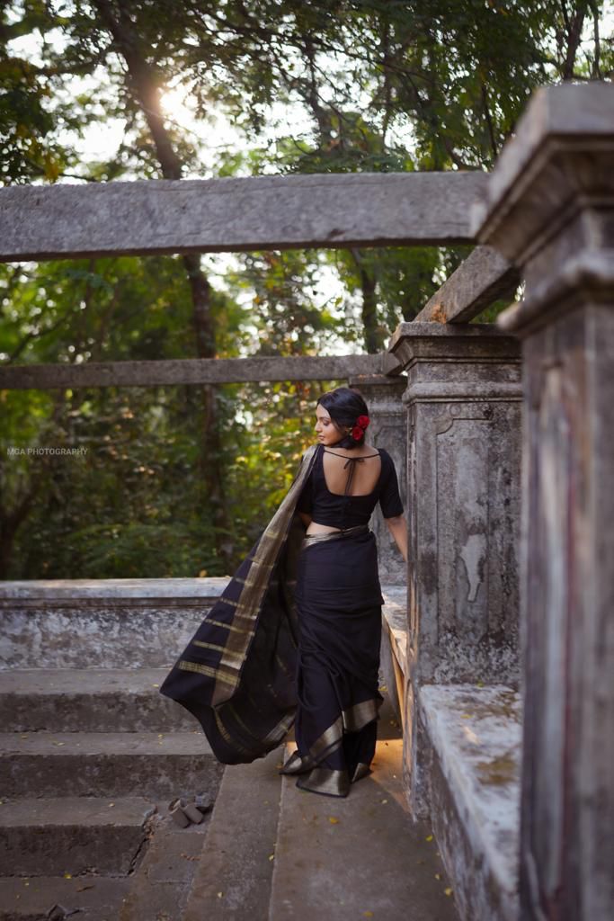 Pure crepe 120 gram thickness mysore silk saree