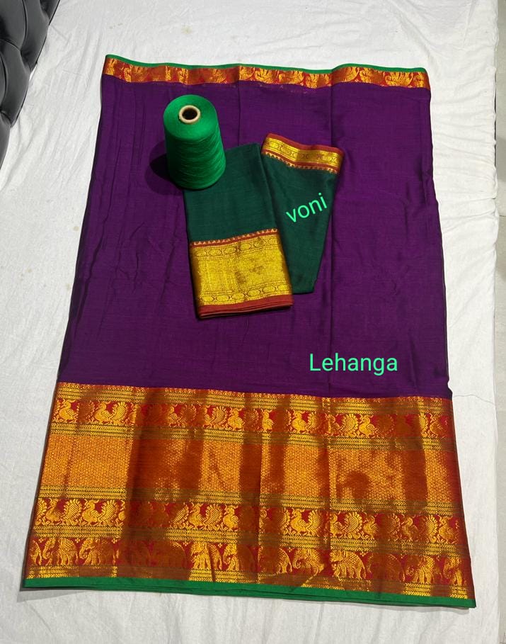 Pure handloom narayanpet cotton lehenga