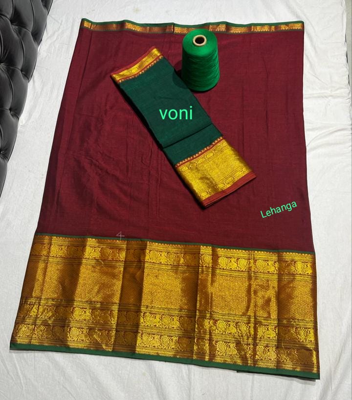 Pure handloom narayanpet cotton lehenga