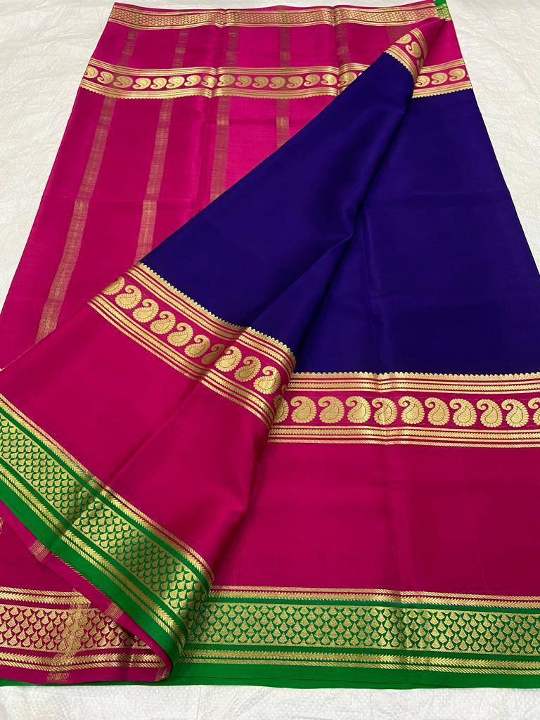 Double border mysore silk saree