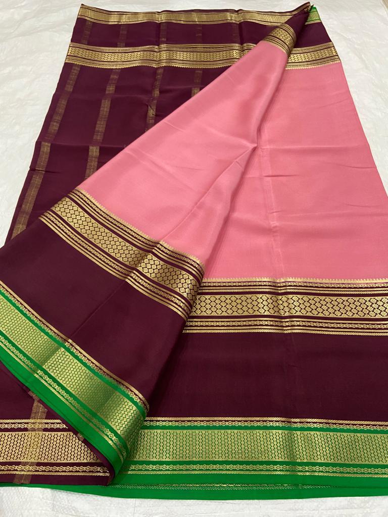 Double border mysore silk saree