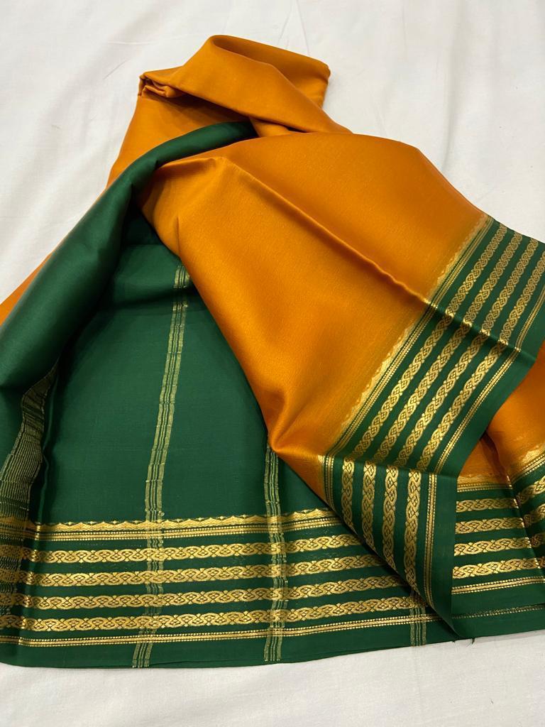 Pure mysore crepe silk 60 count saree