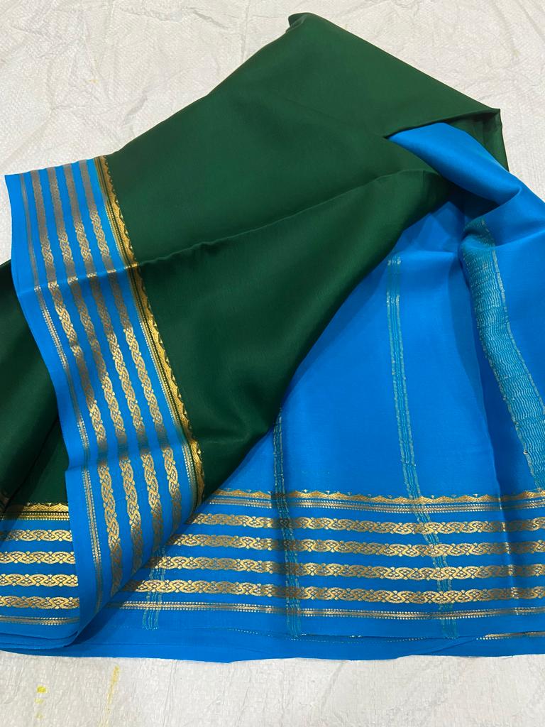 Pure mysore crepe silk 60 count saree