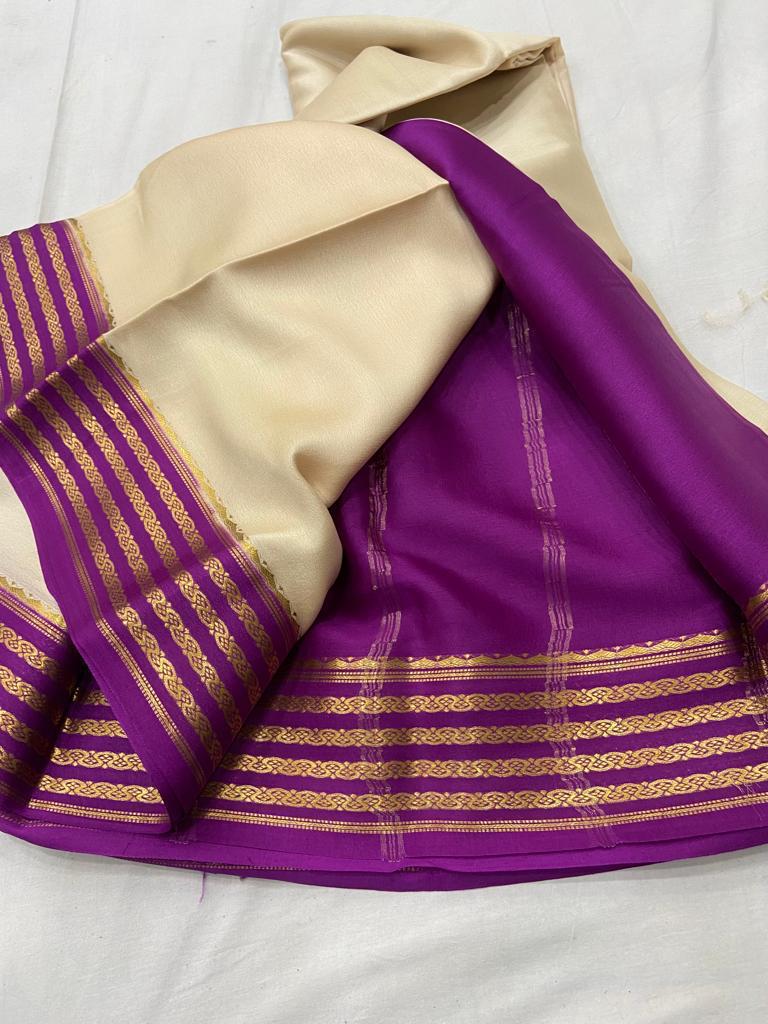 Pure mysore crepe silk 60 count saree