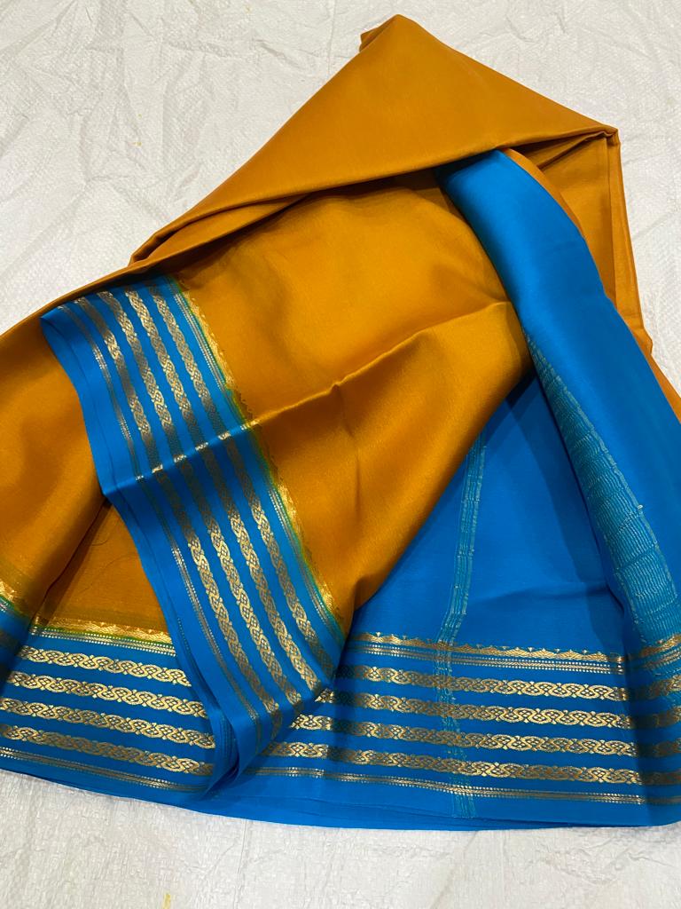Pure mysore crepe silk 60 count saree