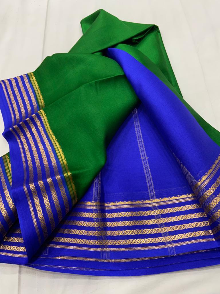 Pure mysore crepe silk 60 count saree