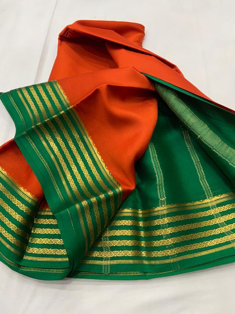 Pure mysore crepe silk 60 count saree